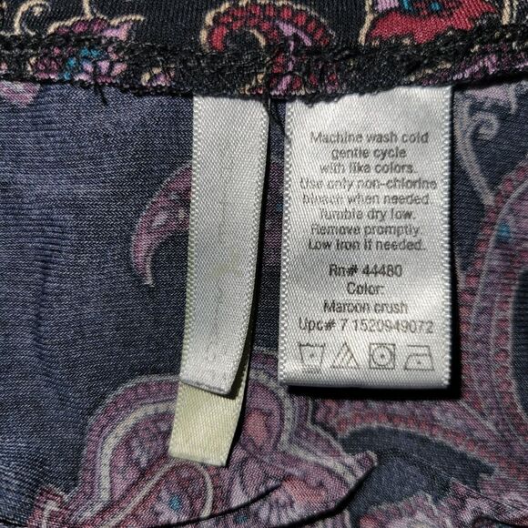 White Stag Black And Purple Blouse - Picture 4 of 4